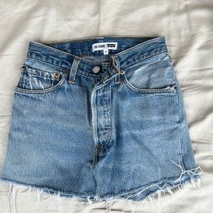 Re/done jean shorts